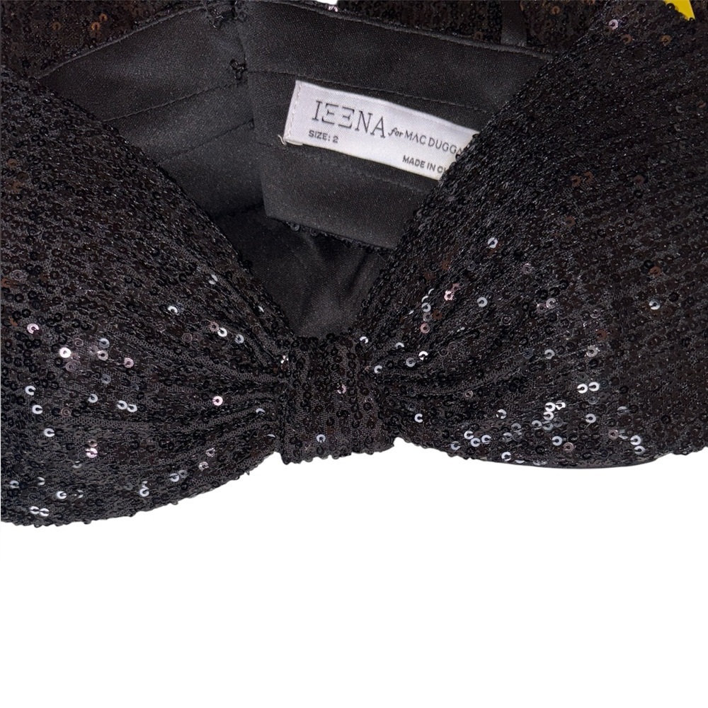 Mac Duggal Cutout Waist Sequin Sleeveless Open Back Long Dress Black Size 2 NWT - Picture 10 of 15